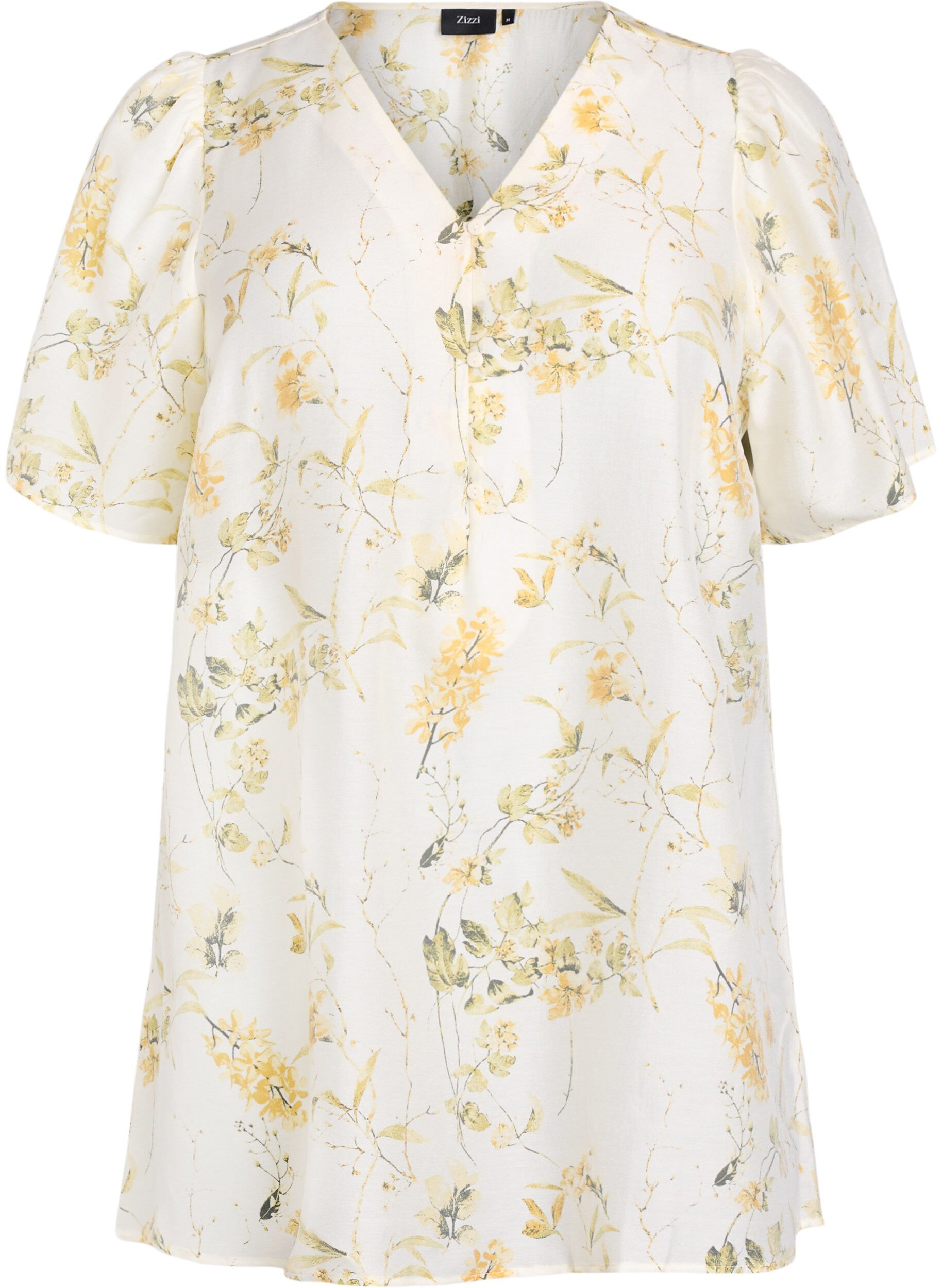 A-formet tunika med korte ermer