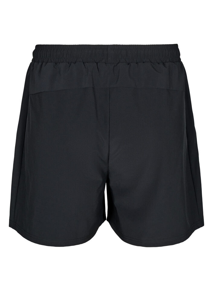 Treningsshorts med innershorts, Black, Packshot image number 1