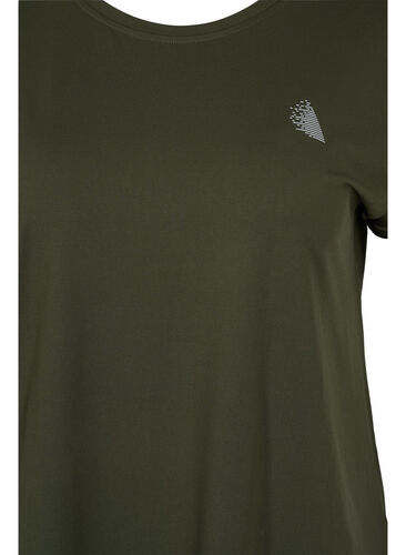 Ensfarget t-skjorte til trening, Forest Night, Packshot image number 2