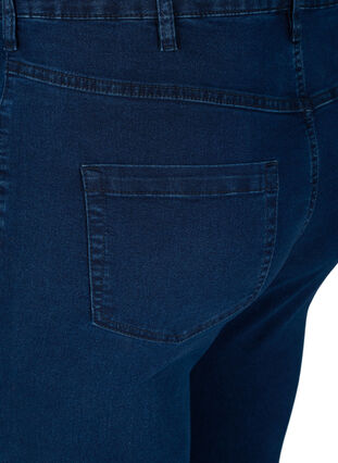 Super slim Amy jeans med høyt liv, Dark blue, Packshot image number 3