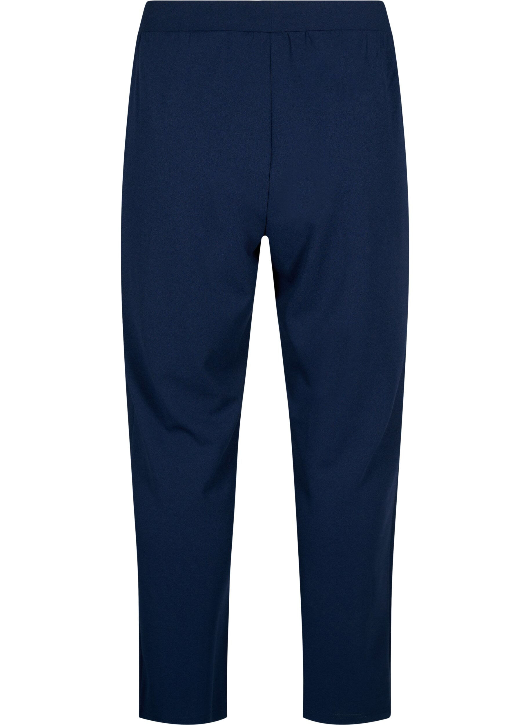 ZizziBukser med straight fit, Bl&aring;, Packshot image number 1