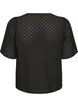 Bluse i broderie anglaise med knappelukking, Svart, Packshot image number 1
