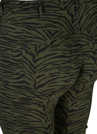 Ame jeans med print, Green Zebra, Packshot image number 3