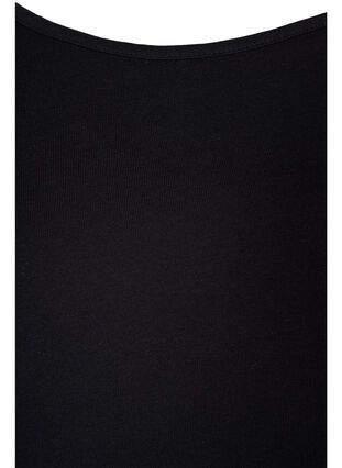 Bomullstopp med A-form, Black SOLID, Packshot image number 2