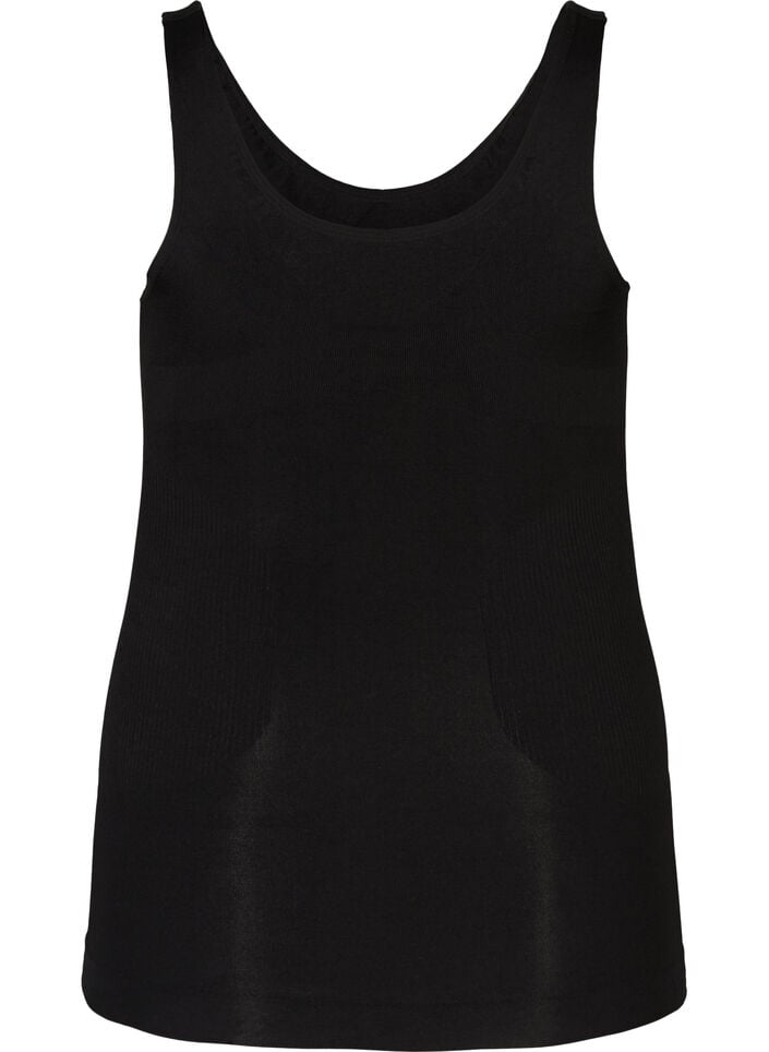 Shapewear topp med brede stropper, Black, Packshot