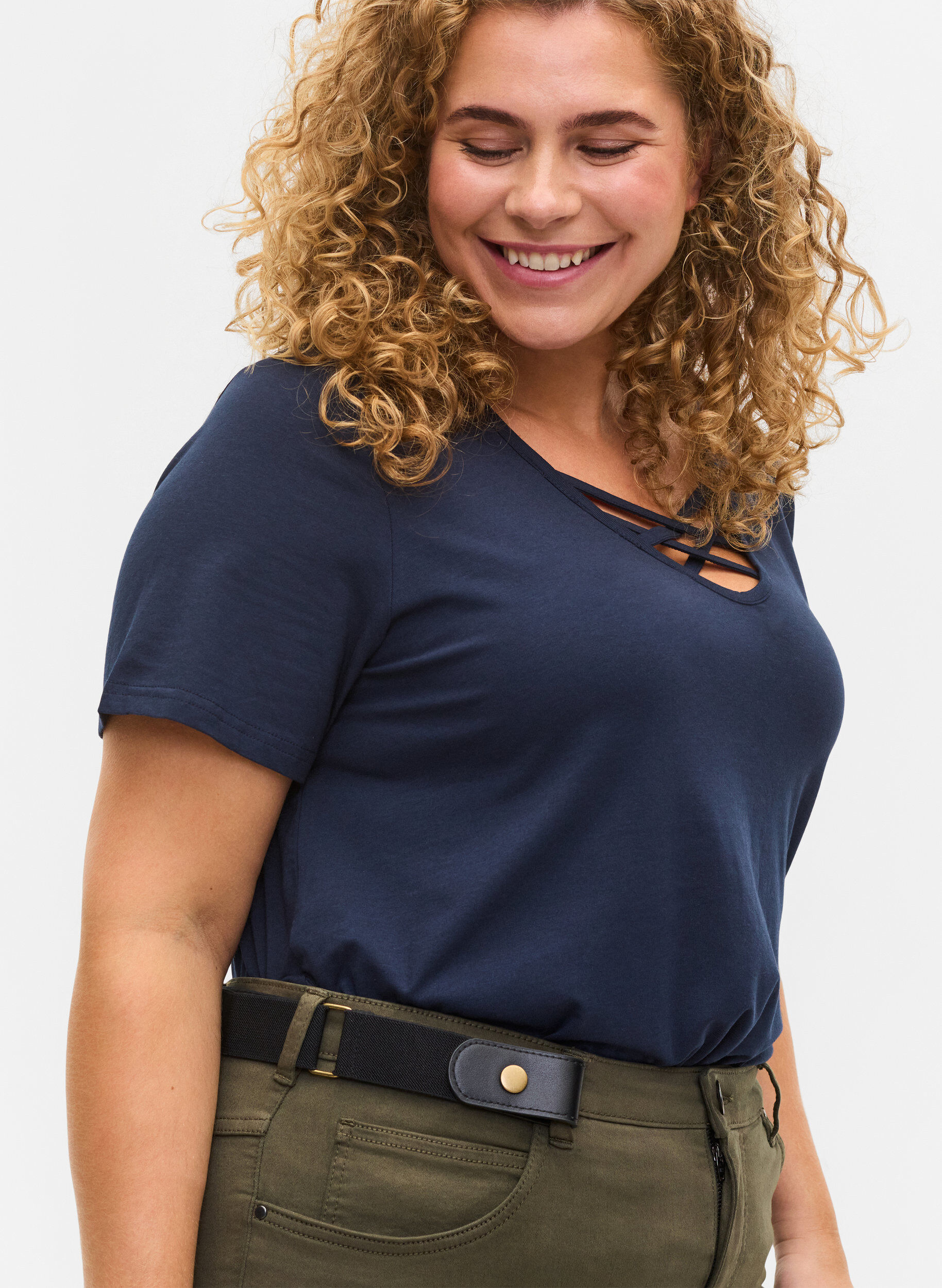 Elastisk belte, Svart, Model