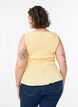 Smock-topp med b&aring;thals og peplum-fald, Gul, Model image number 2