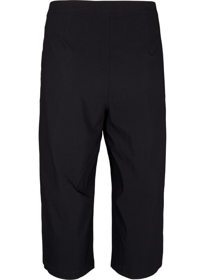 Culotte-bukser i blandet stoff, Black, Packshot