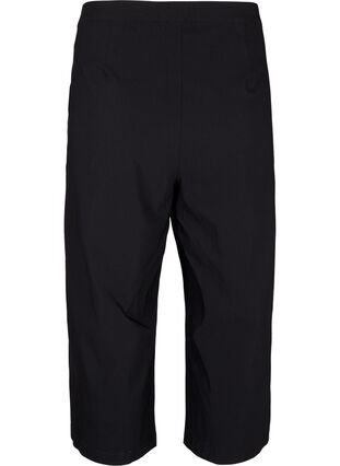 Zizzi Culotte-bukser i blandet stoff, Svart, Packshot image number 1
