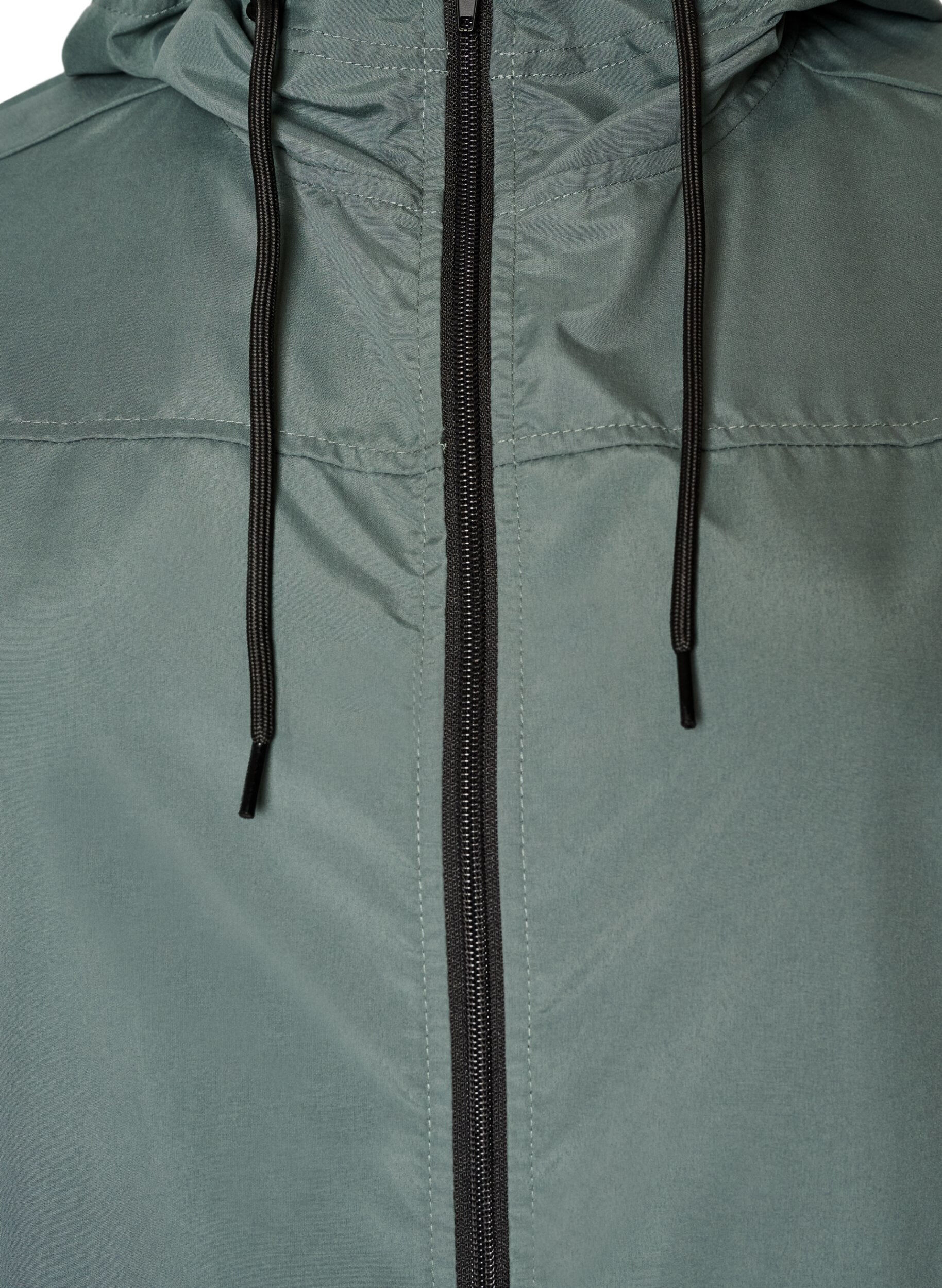 ZizziLett parkas med hette, Gr&oslash;nn, Packshot image number 2