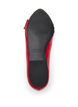 Zizzi Wide fit - Ballerina med stropp og studs, Adrenaline Rush, Packshot image number 4