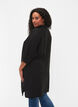 Lang skjorte med 3/4-ermer i lyocell (TENCEL™), Black, Model image number 1