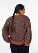 Strikkeplagg med dyretrykk og fluffy finish, Rød, Model image number 2