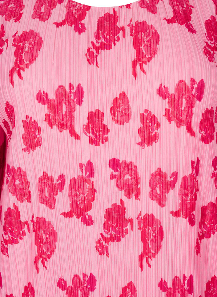 Plissert kjole med 3/4 ermer, Rose Flower, Packshot