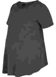 T-skjorte til gravide i bomull, Dark Grey Melange