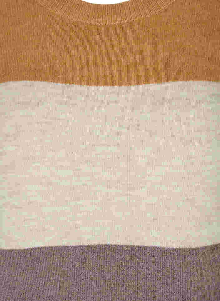 Stripete strikkegenser med ribbekanter, Rocky Road Comb, Packshot image number 2