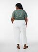 Loose fit bukser med 7/8 lengde, Hvit, Model image number 1