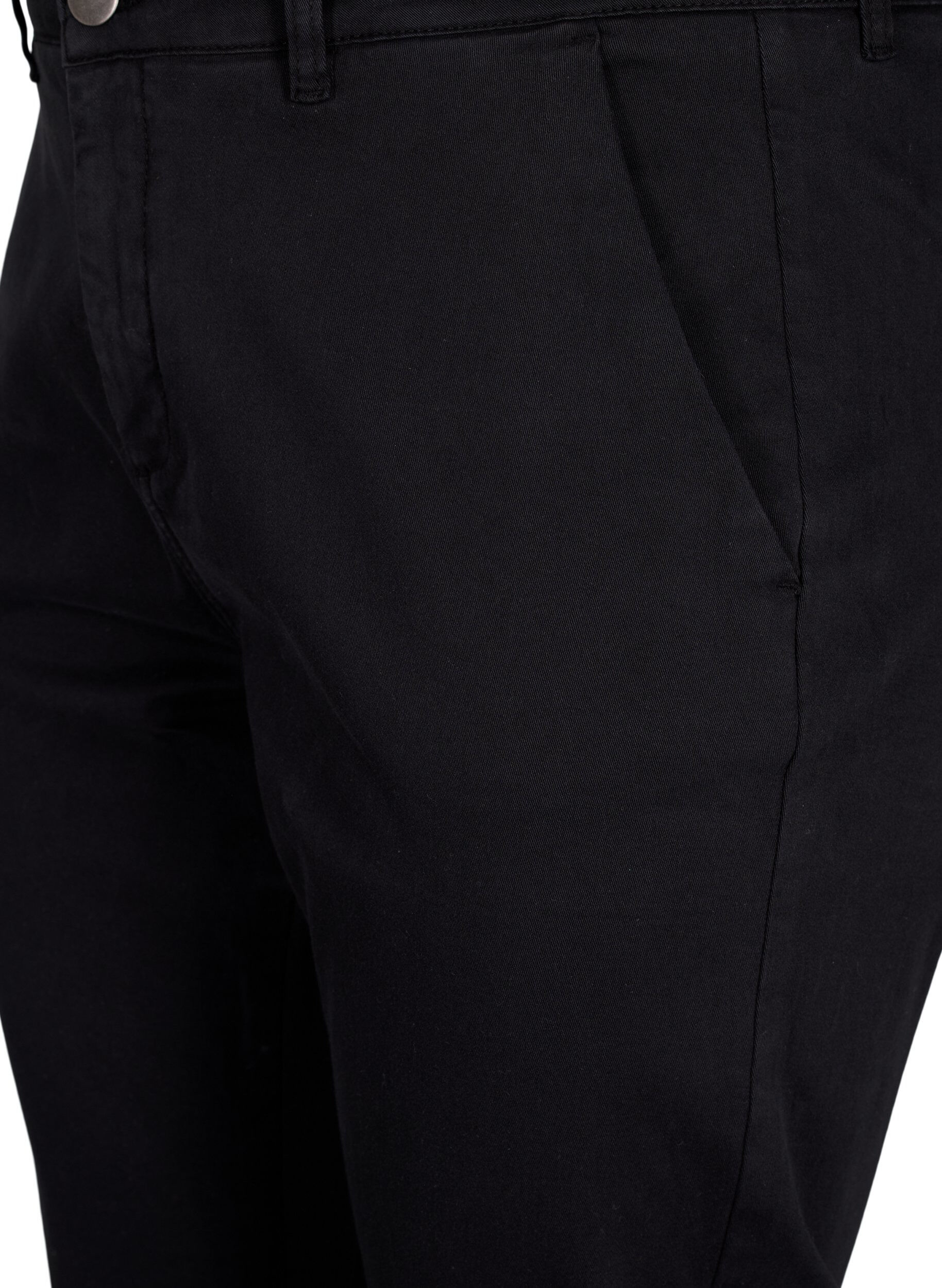 Zizzi Chinos i bomull, Black, Packshot image number 2