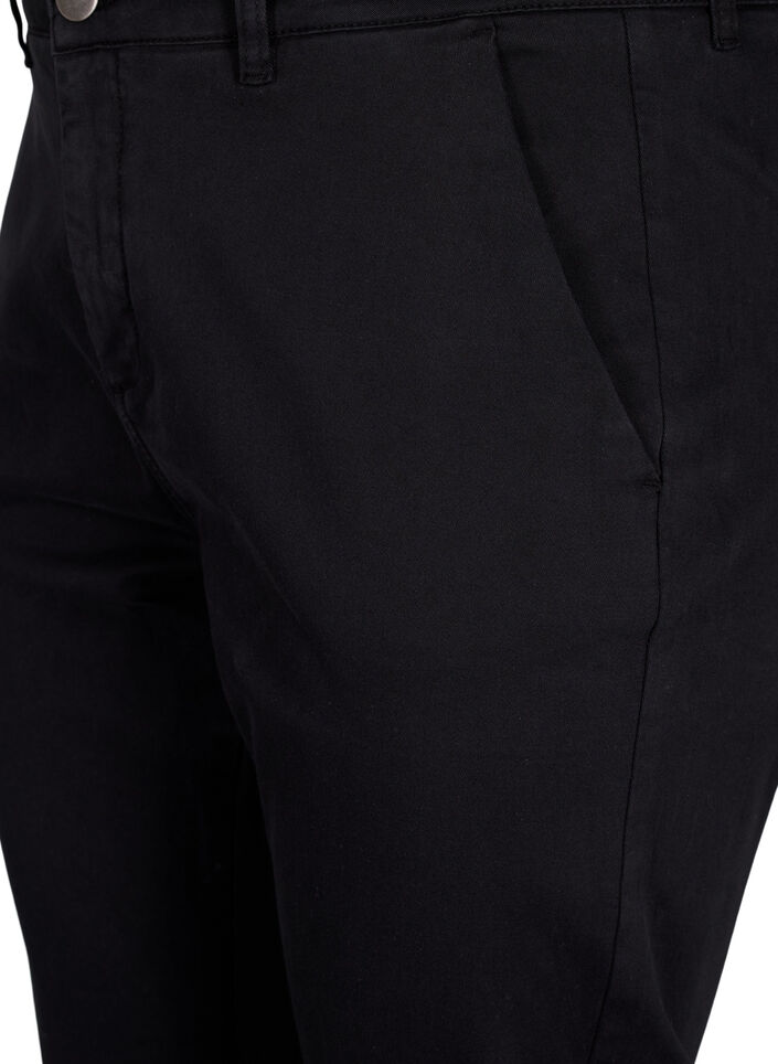 Chinos i bomull, Black, Packshot image number 2