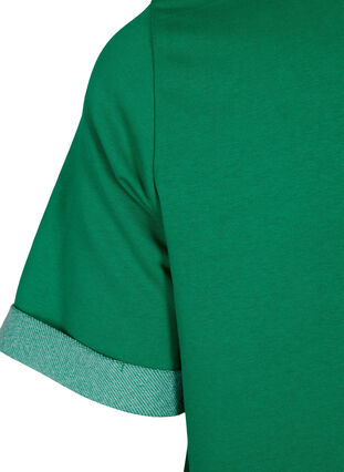 Kjole med korte ermer og splitt, Jolly Green, Packshot image number 3