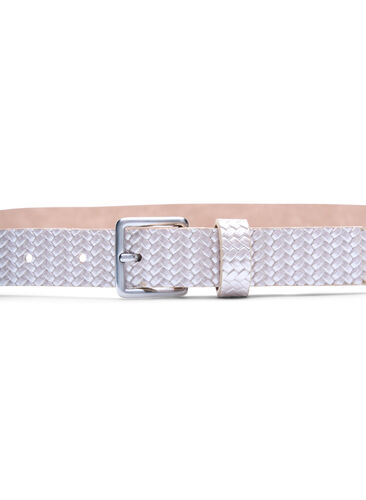 Belte med flettet look, Mother Of Pearl, Packshot image number 1