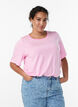 T-skjorte med TENCEL&trade; Lyocell og striper, Rosa, Model image number 0
