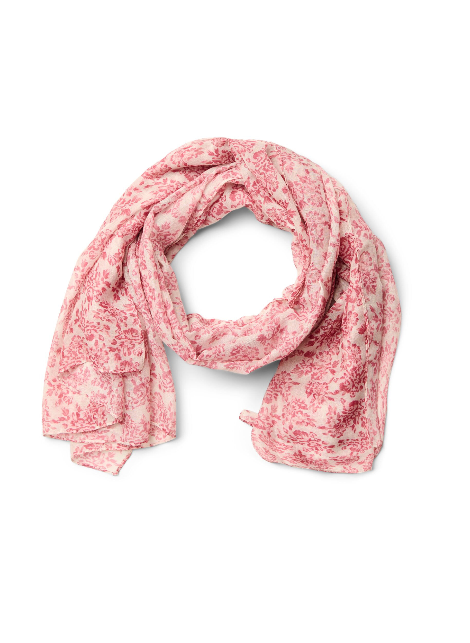 Zizzi Langt skjerf med blomster m&oslash;nster, , Packshot image number 0