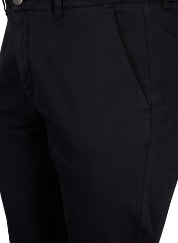 Chinos i bomull, Black, Packshot image number 2