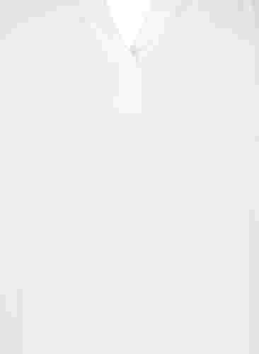 Tunika i bomull med 3/4-ermer, Bright White, Packshot image number 2