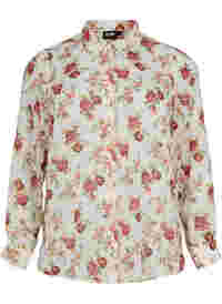FLASH - Langermet skjorte med blomstermønster