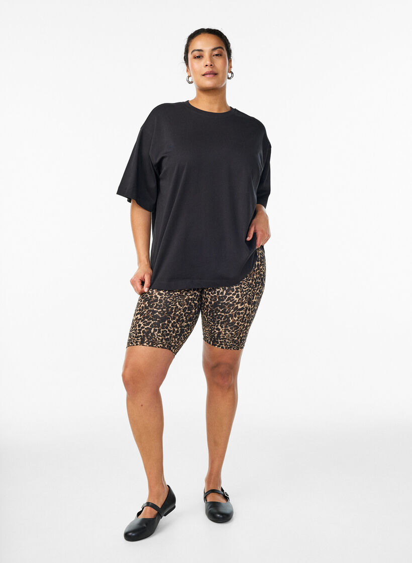 2-pakke sykkelshorts, Brun, Model image number 1