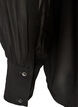 Viskosebluse med en volangkrage, Svart, Packshot image number 3