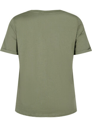 Basis T-skjorte i bomull, Thyme, Packshot image number 1