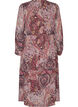 Midikjole med paisley-trykk og elastisk midje, Lilla, Packshot image number 1