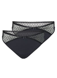 G-streng med mesh, 2 stk.