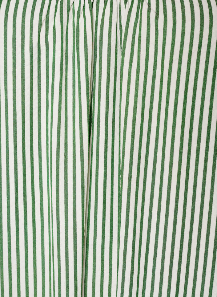 Sommerkjole med striper og A-form, Gr&oslash;nn, Packshot image number 2