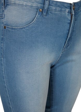 Zizzi Slim fit Emily caprijeans, Blå, Packshot image number 2