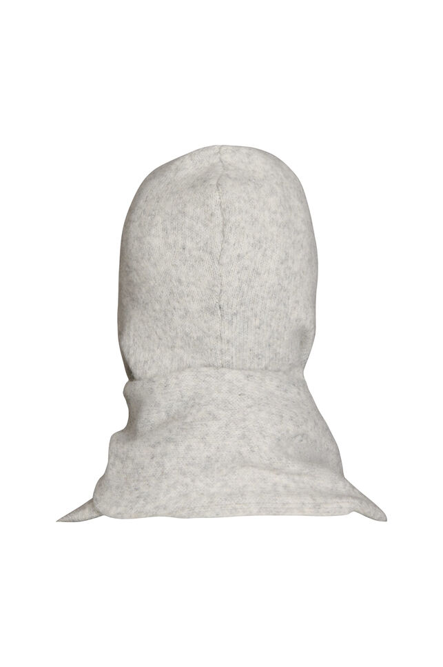 Strikket hette skjerf, Gr&aring;, Packshot image number 1