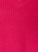 Lang ribbestrikket bluse med V-hals, Rosa, Packshot image number 2