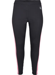 Stilongs med kontraststripe, Black w. Sea Pink, Packshot