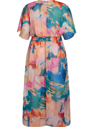 Zizzi Strandkimono med mønster, Watercolor, Packshot image number 1