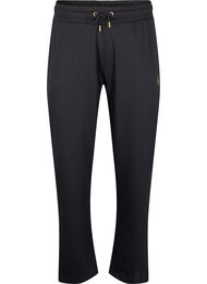 Joggebukse med lommer og høy midje, Black