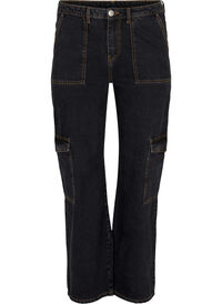 Cargo-jeans med rett passform