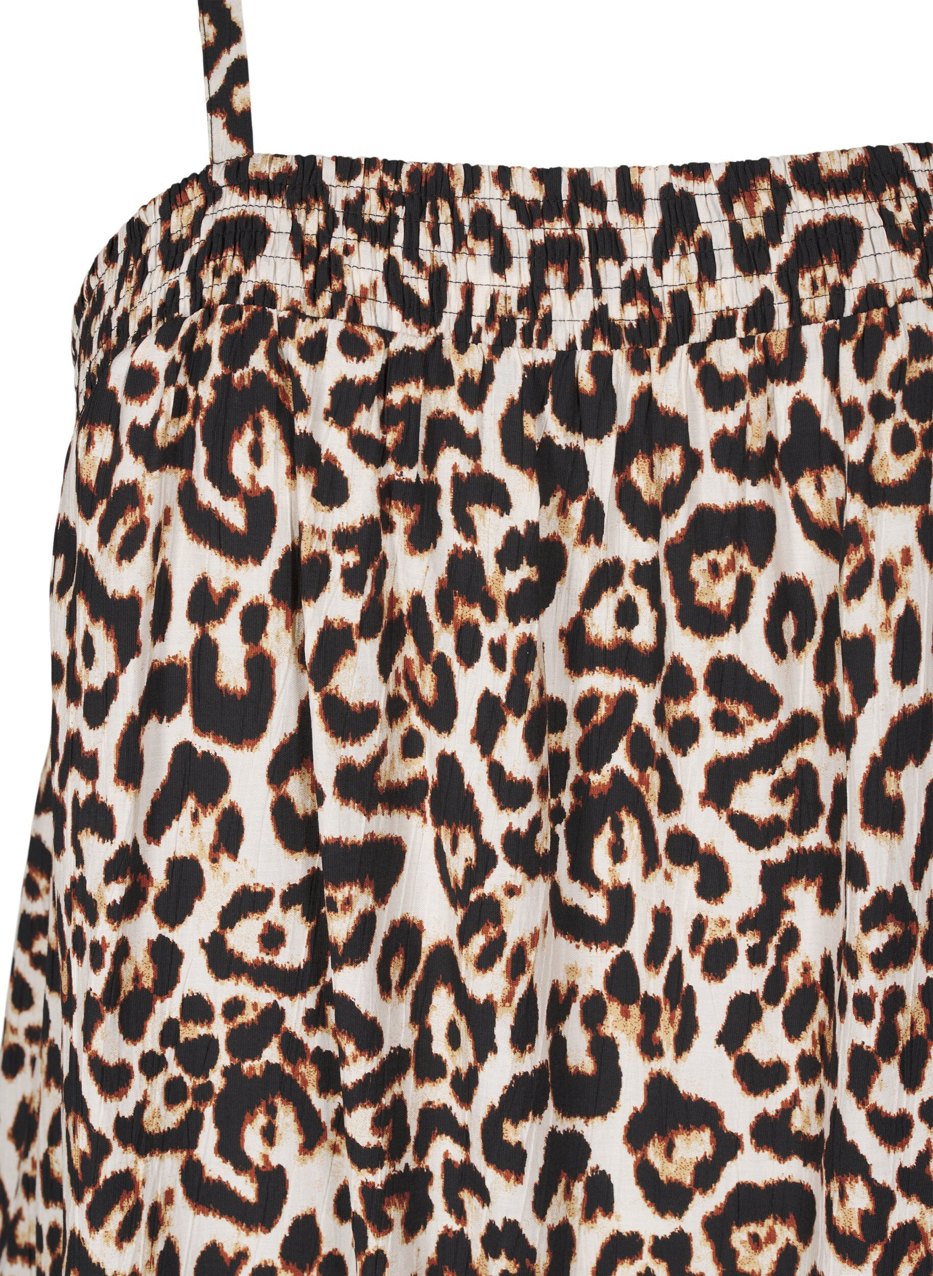 Zizzi Midi slip-kjole i viskose, Beige, Packshot image number 2