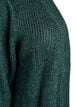 FLASH - Lang ribbestrikket cardigan med lommer, Grønn, Packshot image number 2