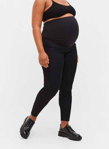 Jeggings med baklommer til gravide, Black, Model image number 2