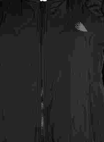 Bomberjakke med lommer og glitter, Black, Packshot image number 2