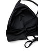 Bikinitopp med avtagbare pads og knytebånd i ryggen, Svart, Packshot image number 3