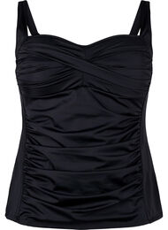 Tankini med drapering, Black