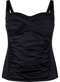 Tankini med drapering, Svart Tankini med drapering